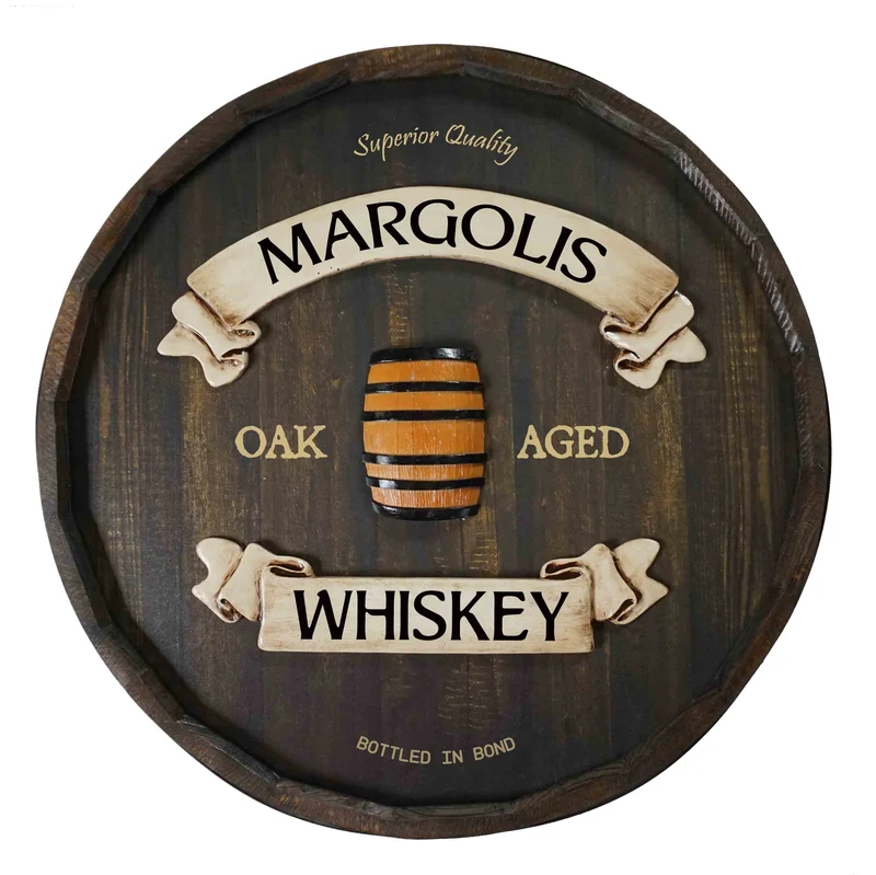 Whiskey Quarter Barrel Sign - Personalized