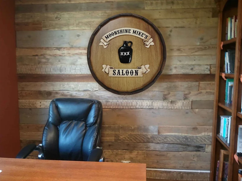 Moonshine Quarter Barrel Sign - Personalized