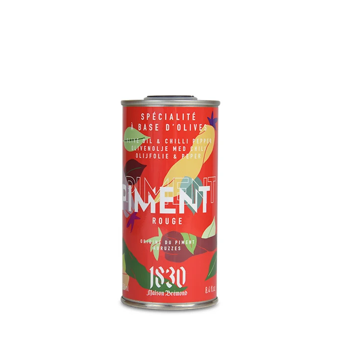 Huile d'Olive Extra Vierge aromatisée au Piment Rouge | 250 ml