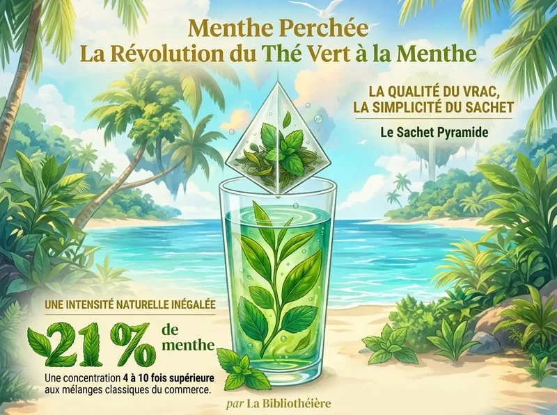Thé Vert Menthe en Sachets Pyramides - Menthe Perchée