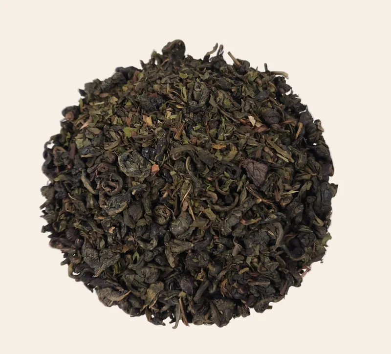 Thé Vert Gunpowder Menthe Poivrée en Vrac - Tasse GpThé