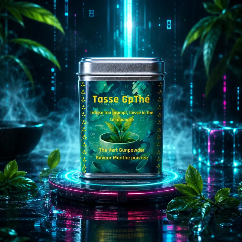 Thé Vert Gunpowder Menthe Poivrée en Vrac - Tasse GpThé