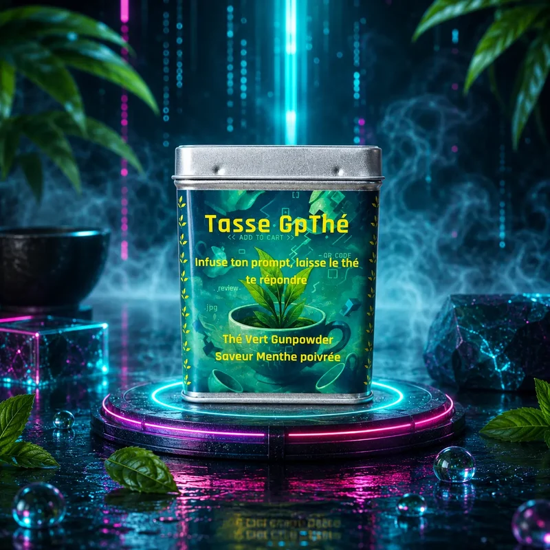 Thé Vert Gunpowder Menthe Poivrée en Vrac - Tasse GpThé