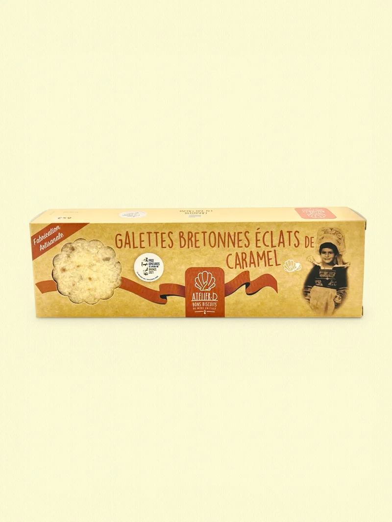 Galettes bretonnes aux éclats de caramel | Etui 120gr