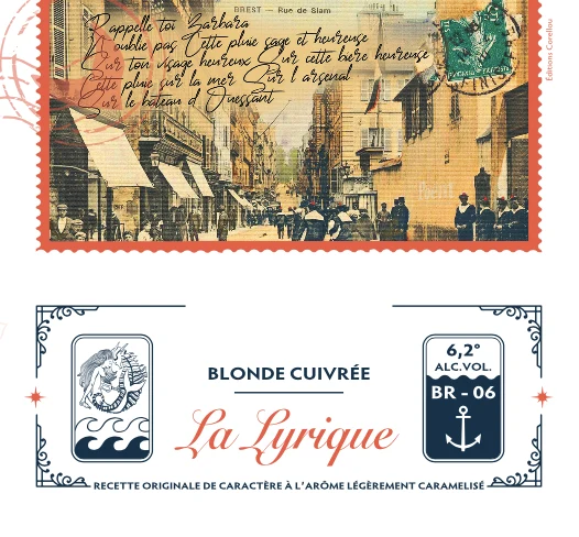 Bière Blonde cuivrée "La Lyrique" Poèm
