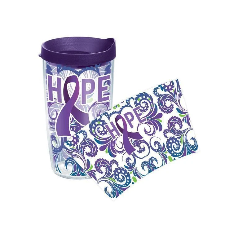Cancer Awareness 16 oz. Tervis Tumbler with Lid - (Set of 2)