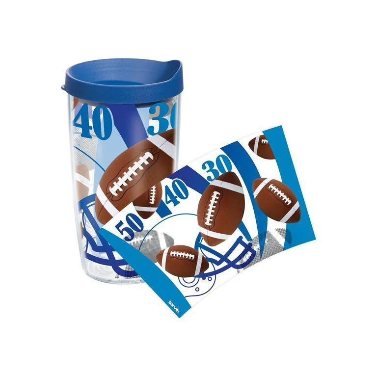 Football 16 oz. Tervis Tumbler with Lid - (Set of 2)