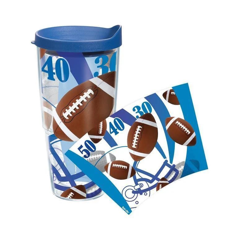 Football 24 oz. Tervis Tumbler with Lid - (Set of 2)