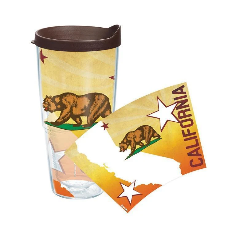 California Colossal State Flag 24 oz. Tervis Tumbler with Lid - (Set of 2)