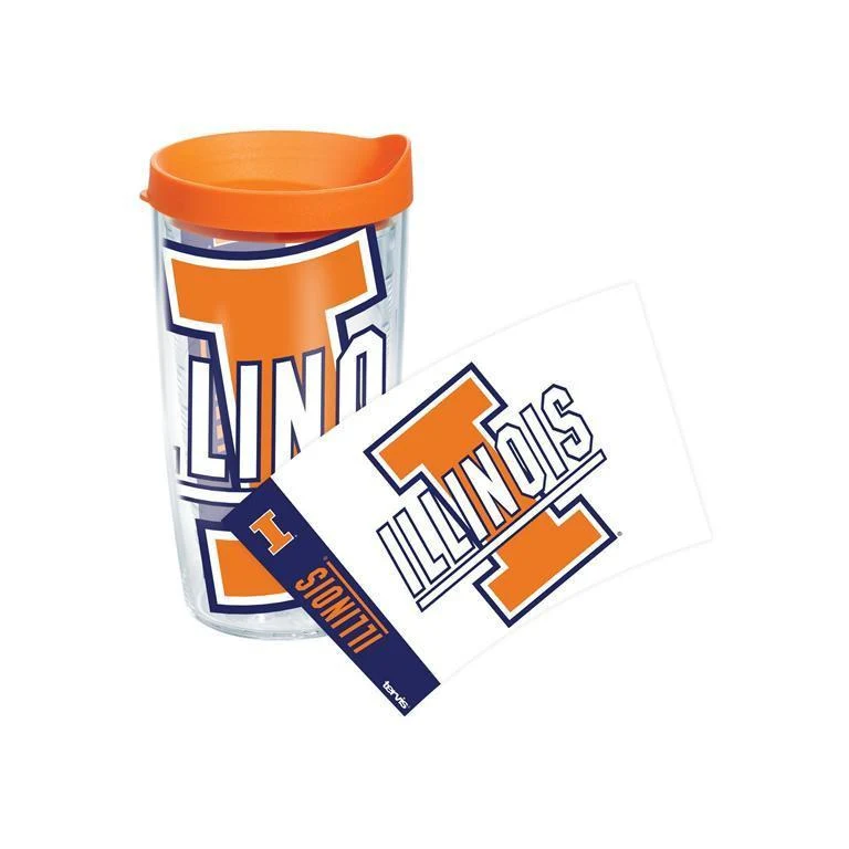 University of Illinois Colossal 16 oz. Tervis Tumbler with Lid - (Set of 2)