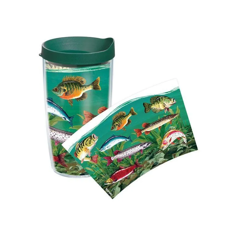 Multi Fish 16 oz. Tervis Tumbler with Lid - (Set of 2)