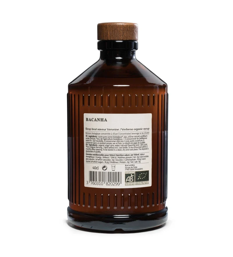 Sirop de Verveine Brut Biologique - Bacanha