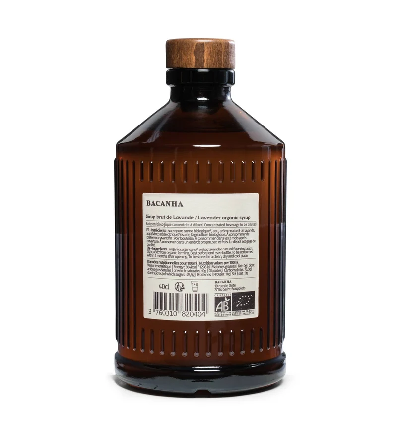 Sirop de Lavande Brut Biologique - Bacanha