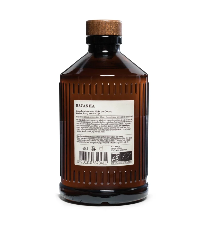 Sirop de Noix de Coco Brut Biologique - Bacanha