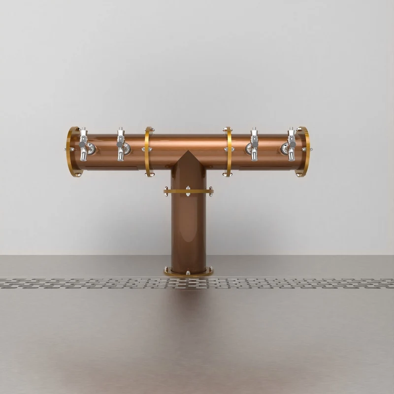 Arcadia Tee Copper 4in | Antique