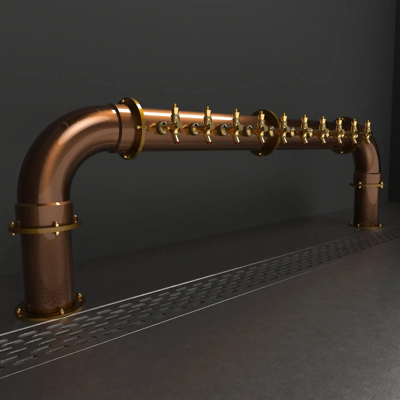 Arcadia Bridge Copper 4in | Antique
