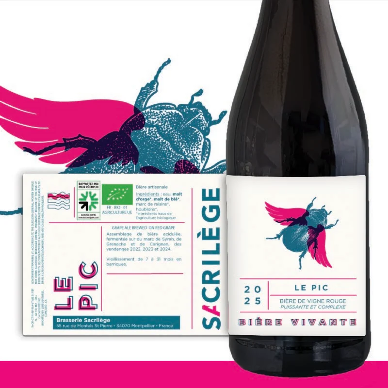 Le Pic - Bière de vigne rouge - 6.7% vol
