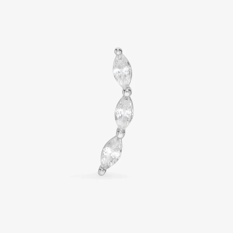Puces Nébuleuse bijoux (unité) - Féline argentée