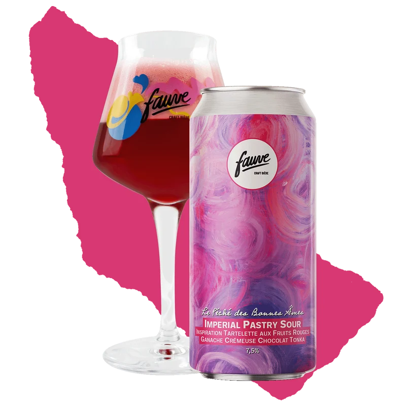 Le Péché des Bonnes Âmes - Imperial Pastry Sour - Inspiration Tartelette aux Fruits Rouges et Ganache Crémeuse Chocolat Tonka - 44cL