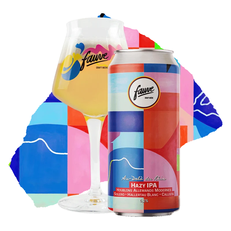 Au-delà du Rhin - Hazy IPA Houblons Allemands Modernes Solero, Hallertau Blanc, Callista - 44cL