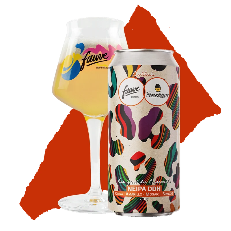 Les Yeux du Crocodile - NEIPA DDH Citra, Amarillo, Mosaic, Simcoe - Collab Tripping Animals - 44cl
