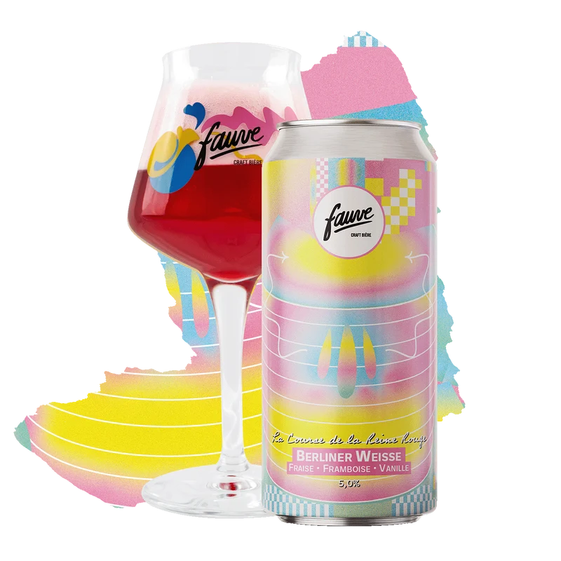 La Course de la Reine Rouge - Berliner Weisse, Fraise, Framboise, Vanille - 44cL