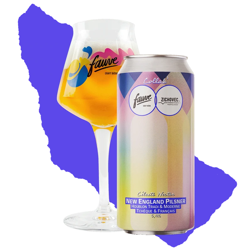 Céleste Nectar - New England Pilsner - Strisselspalt, Elixir, Barbe Rouge, Saaz, Saturn, Ceres - Collab' Zichovec - 44cL