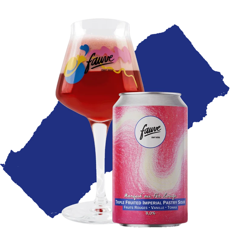 Marqué au Fer Rouge - Triple Fruited Imperial Pastry Sour – Fruits Rouges, Vanille, Fève de Tonka - 33cL