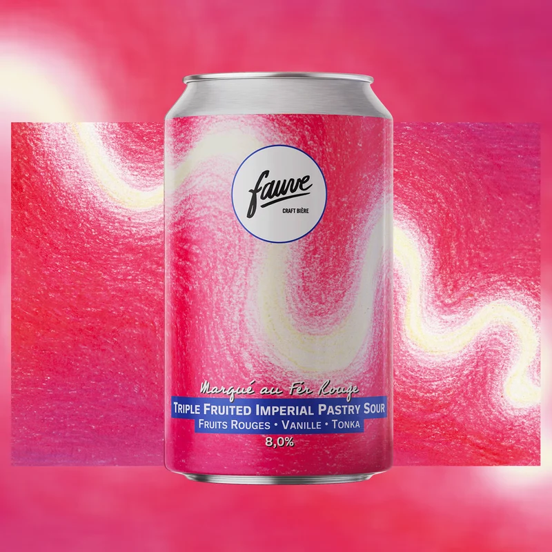 Marqué au Fer Rouge - Triple Fruited Imperial Pastry Sour – Fruits Rouges, Vanille, Fève de Tonka - 33cL