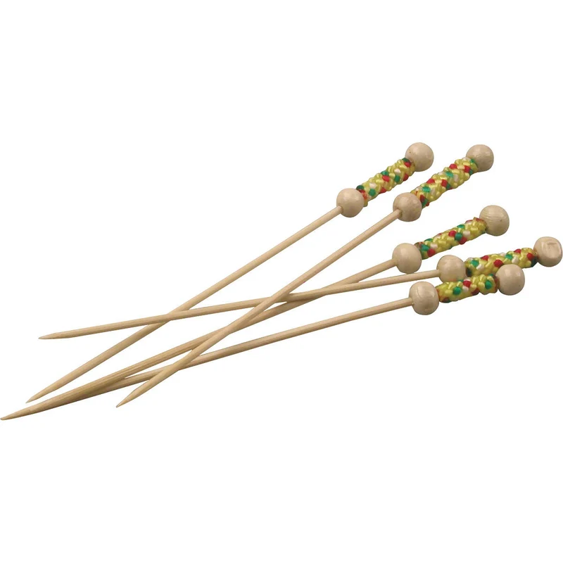Pique Bambou avec perle 12cm (2000 UNITES)