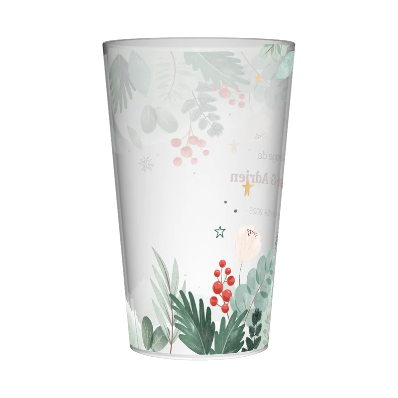 Gobelet personnalisé Mariage Rouge & Vert