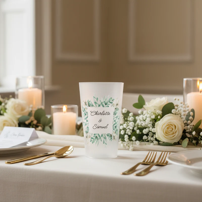 Gobelet personnalisé Mariage Bucolique