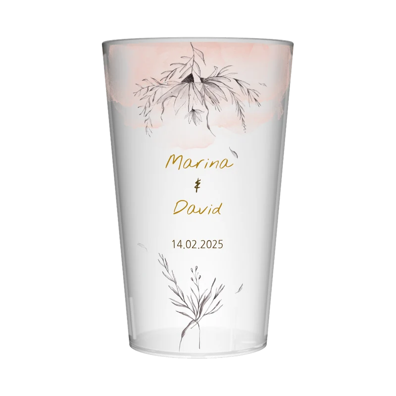 Gobelet personnalisé Mariage Bohème