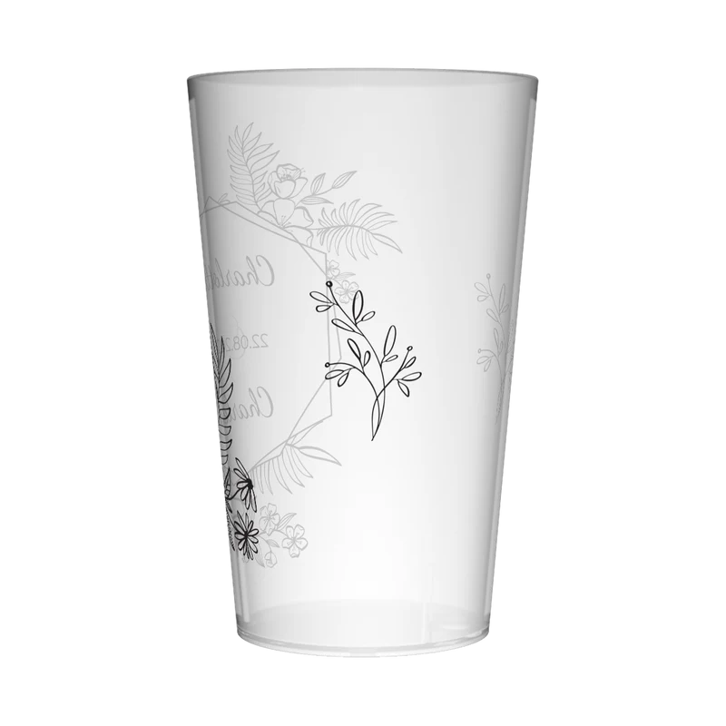 Gobelet personnalisé Mariage Design épuré