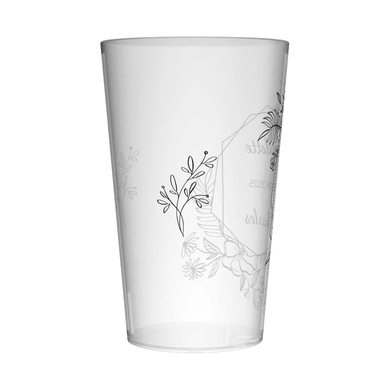 Gobelet personnalisé Mariage Design épuré