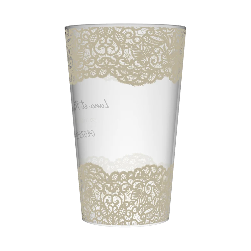 Gobelet personnalisé Mariage Dentelle