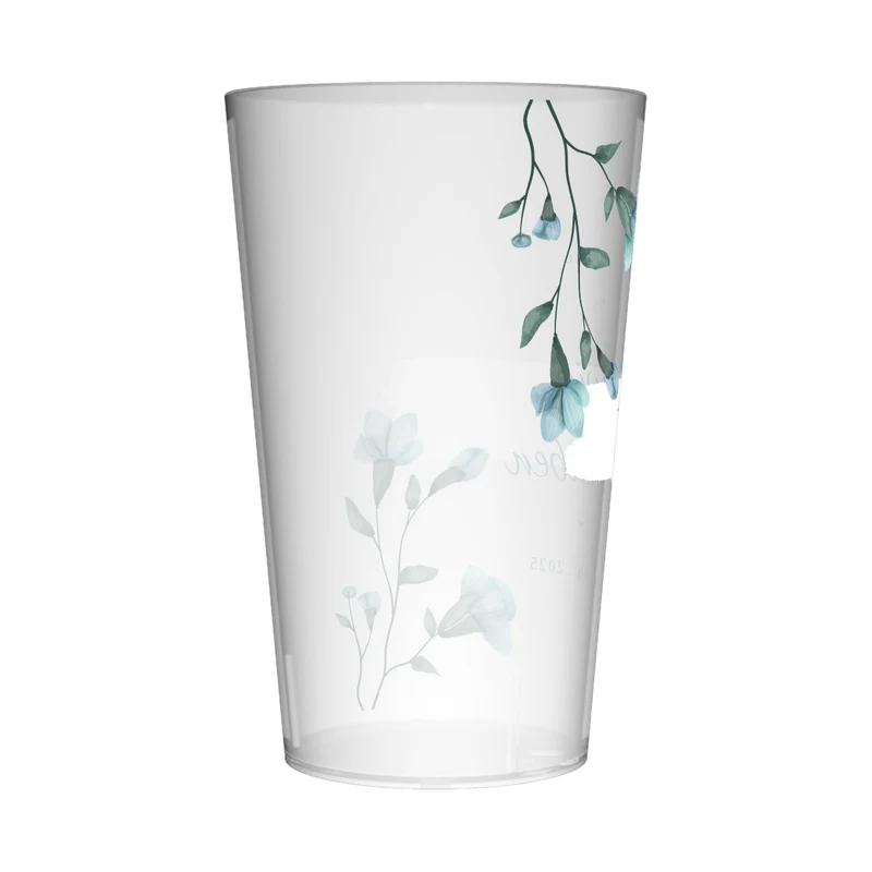 Gobelet personnalisé Mariage Fleurs Bleues