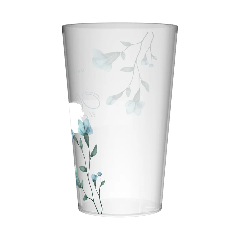Gobelet personnalisé Mariage Fleurs Bleues