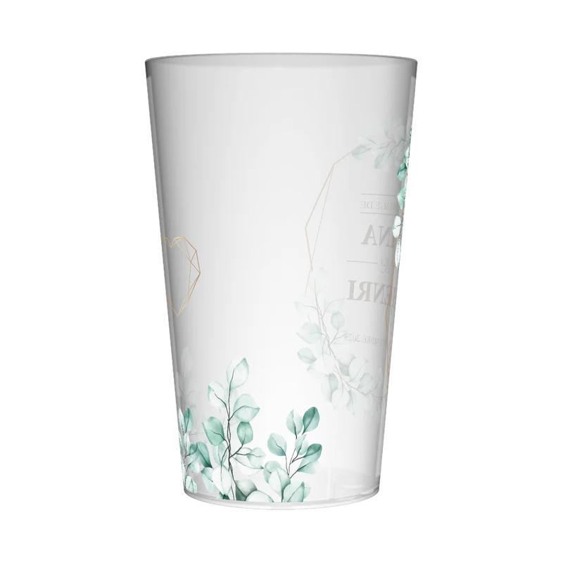 Gobelet personnalisé Mariage Vert & Doré