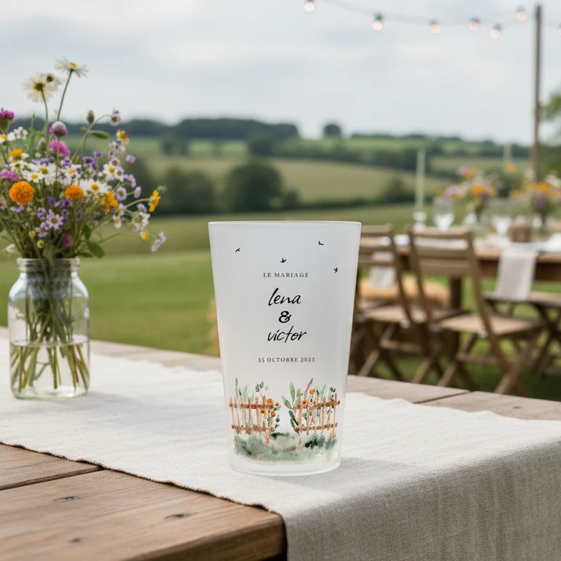 Gobelet personnalisé Mariage Jardin