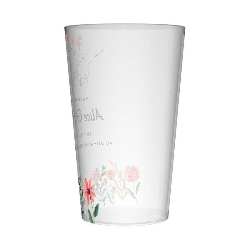 Gobelet personnalisé Mariage Unions & Fleurs