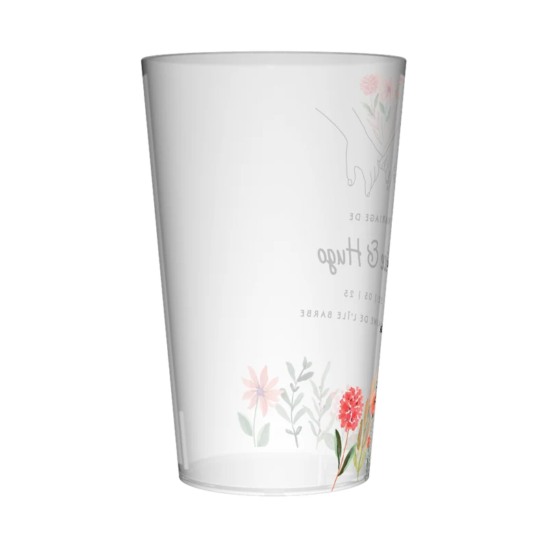 Gobelet personnalisé Mariage Unions & Fleurs