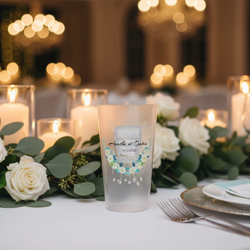 Gobelet personnalisé Mariage Calèche