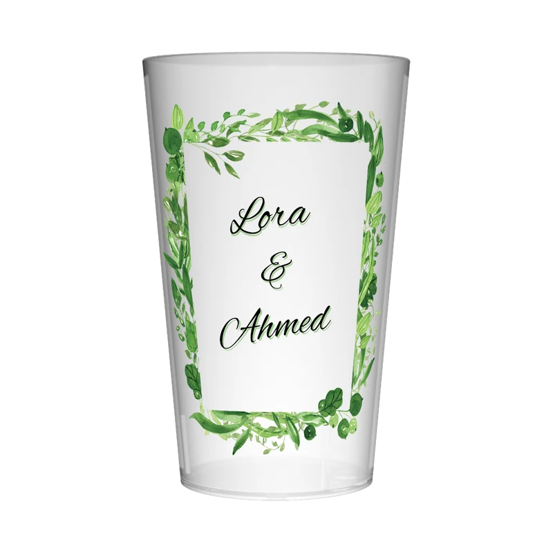 Gobelet personnalisé Mariage Cadre Végétal