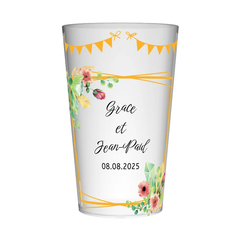 Gobelet personnalisé Mariage Cadre
