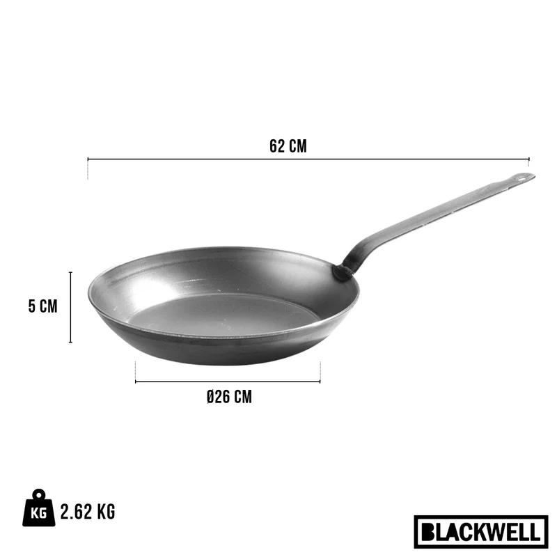 Poêle à frire Blackwell - Type lyonnaise - Collection Steel+ - Ø 32 cm