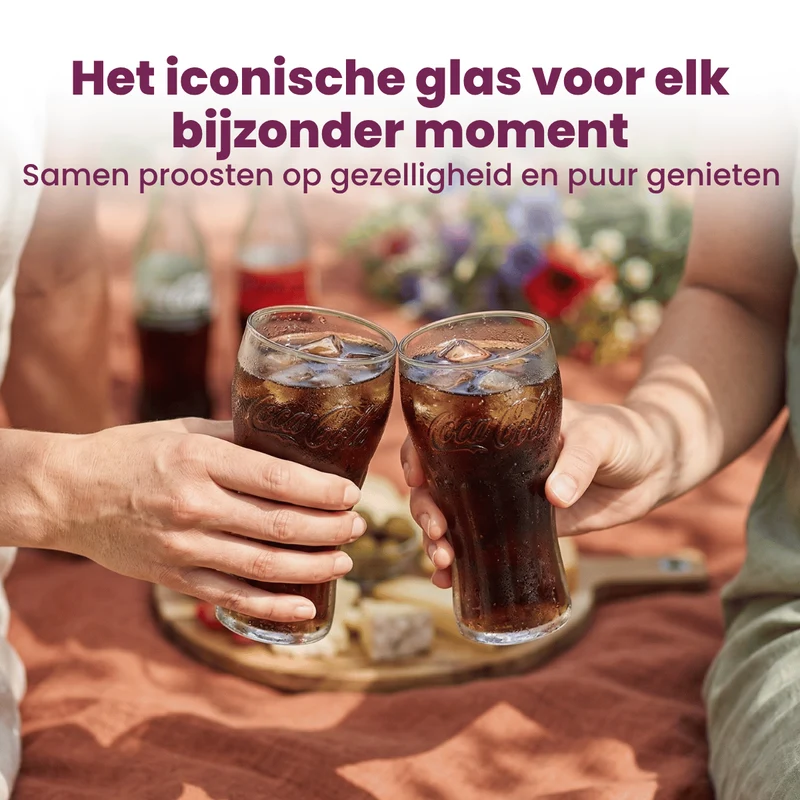 Ensemble de verres à soda Coca Cola - Longdrink - Coca Cola - 370 ml - 4 pièces