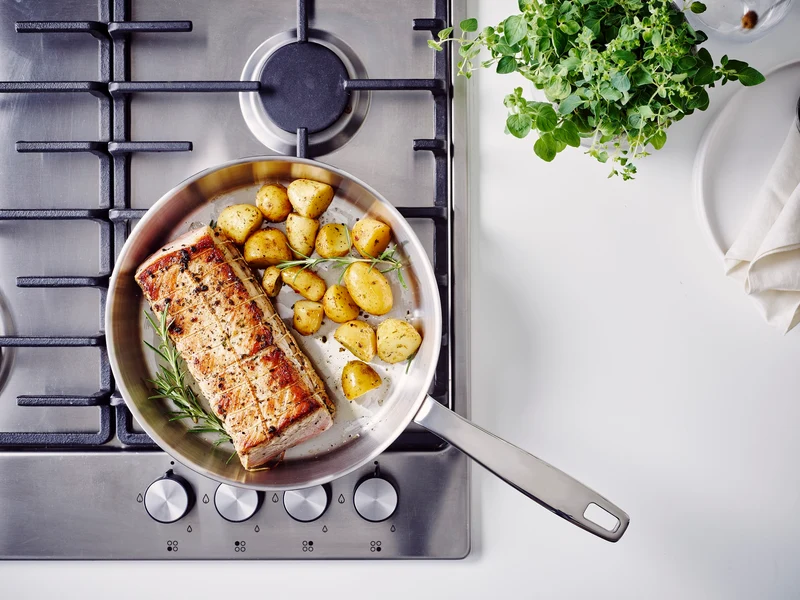 Poêle Beka - Poêle sans antiadhésif - Maestro - Ø 24 cm - en inox 18/10