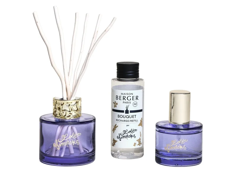 Set de parfum Maison Berger - Bâtons+spray - LolitaLempicka - 80/50ml - 3 pièces