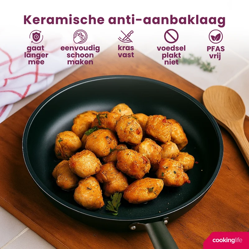 Poêle Cookinglife - Poêle a frire induction - ProForge - 28 cm